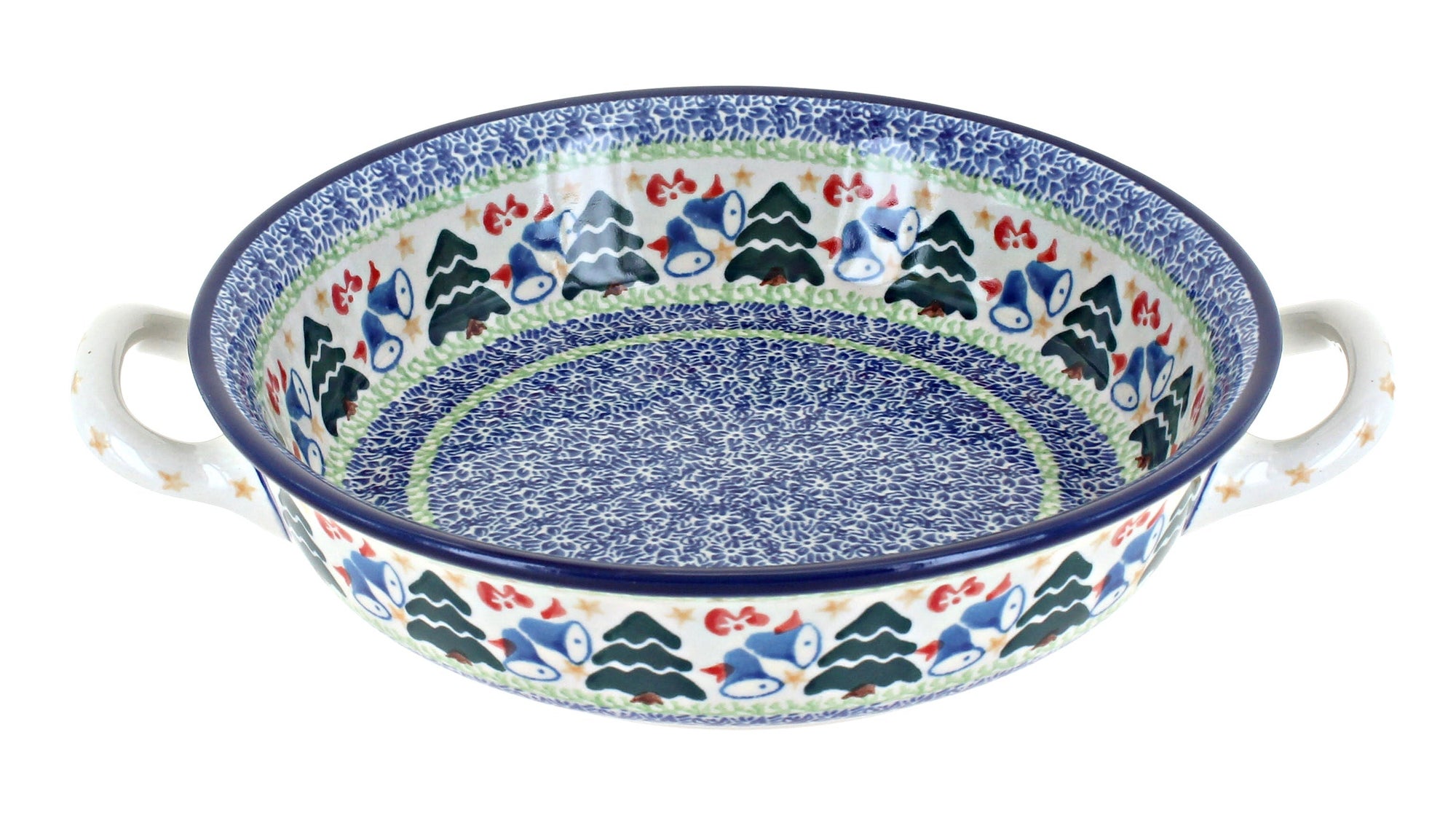 Ceramika Artystyczna Winter Bells Small Bakeware — Polish Pottery