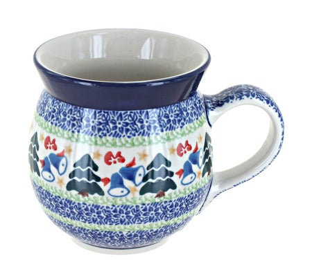 Ceramika Artystyczna Winter Bells Mug — Polish Pottery