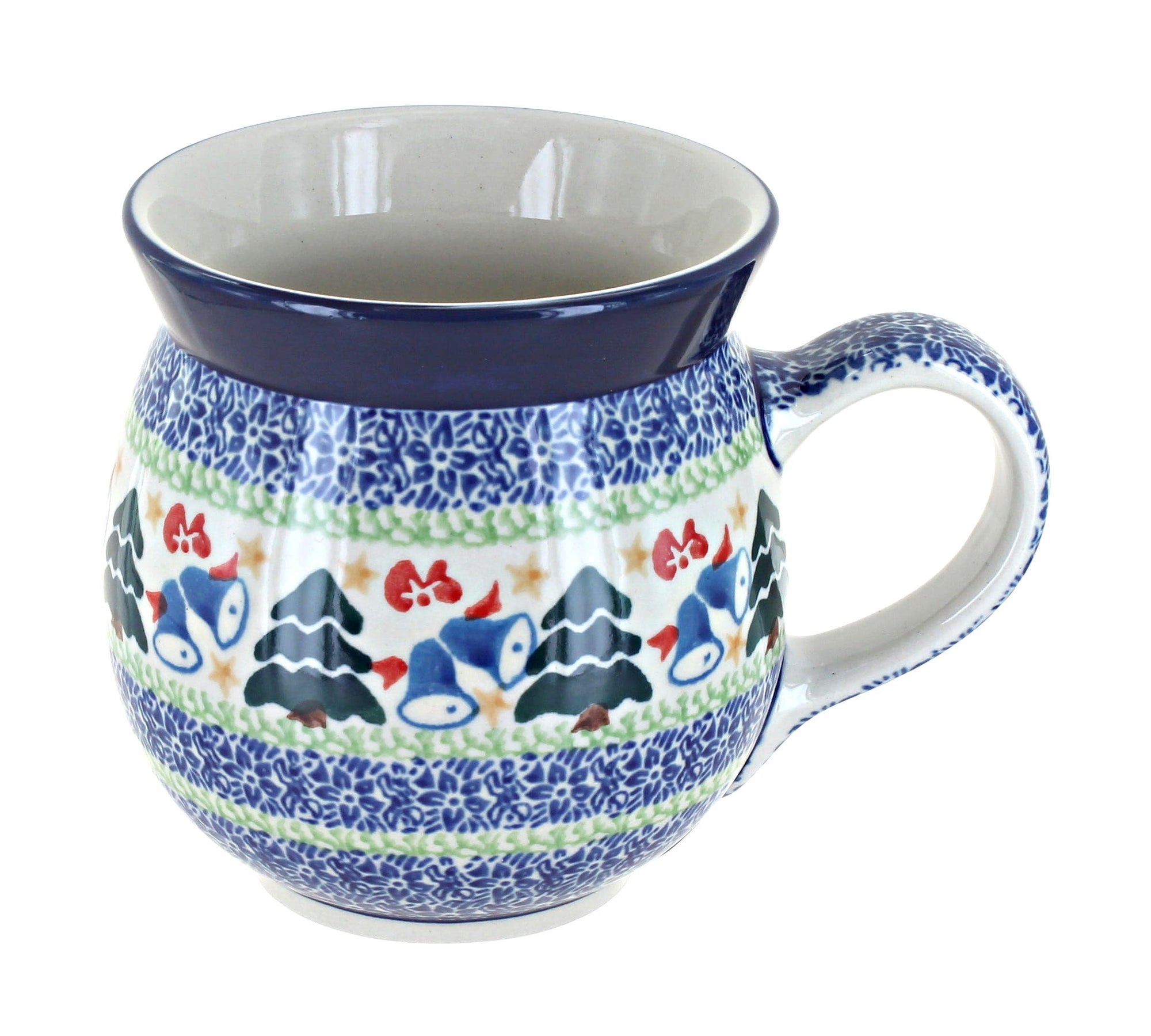 Ceramika Artystyczna Winter Bells Mug — Polish Pottery