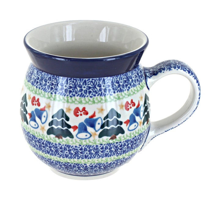 Ceramika Artystyczna Winter Bells Mug — Polish Pottery