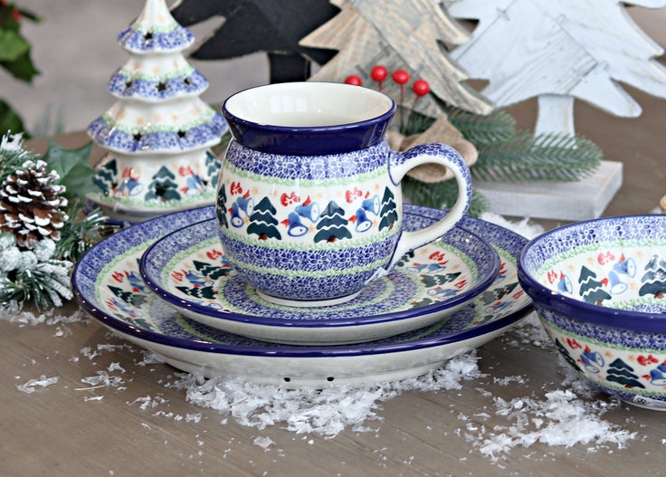 Detail image of Ceramika Artystyczna Winter Bells Mug — Polish Pottery