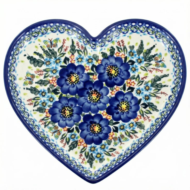 Detail image of Vena Garden of Blue Décor — Polish Pottery