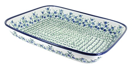 Zaklady Porcelain Vine Large Bakeware — Polish Pottery