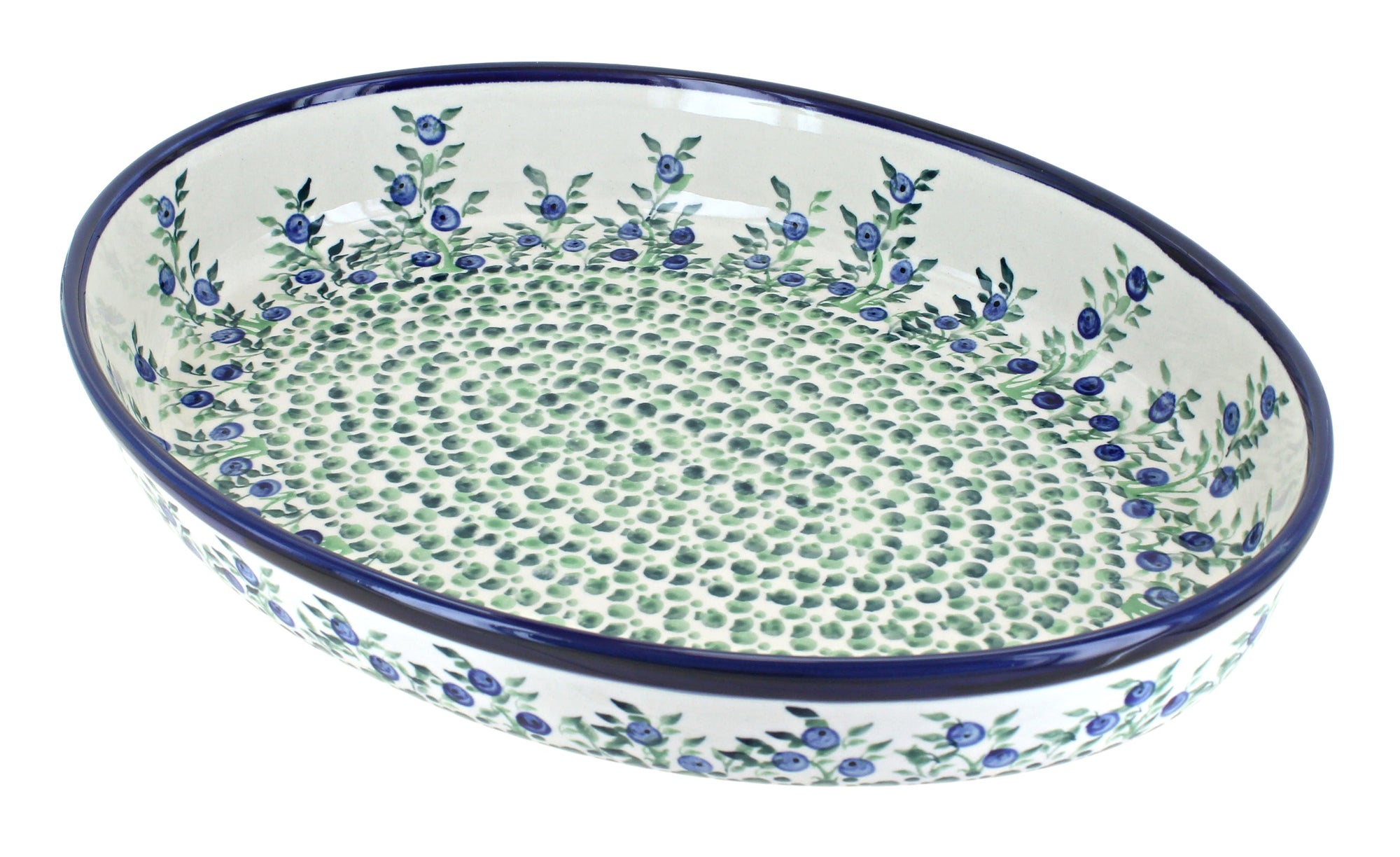 Zaklady Porcelain Vine Large Bakeware — Polish Pottery