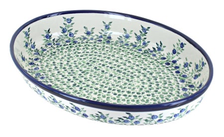Zaklady Porcelain Vine Large Bakeware — Polish Pottery