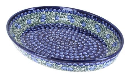 Zaklady Seaside Swirl Large Bakeware — Polish Pottery