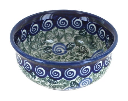 Zaklady Seaside Swirl Petite Bowl/Dish — Polish Pottery