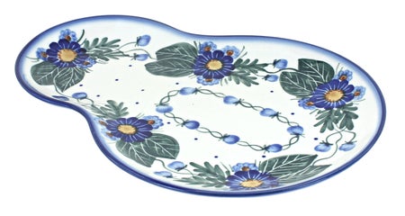 WR Unikat Forget Me Not Dining Plates & Bowls — Polish Pottery
