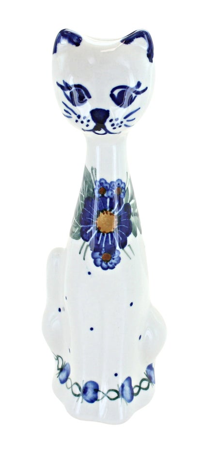 WR Unikat Forget Me Not Figurine — Polish Pottery