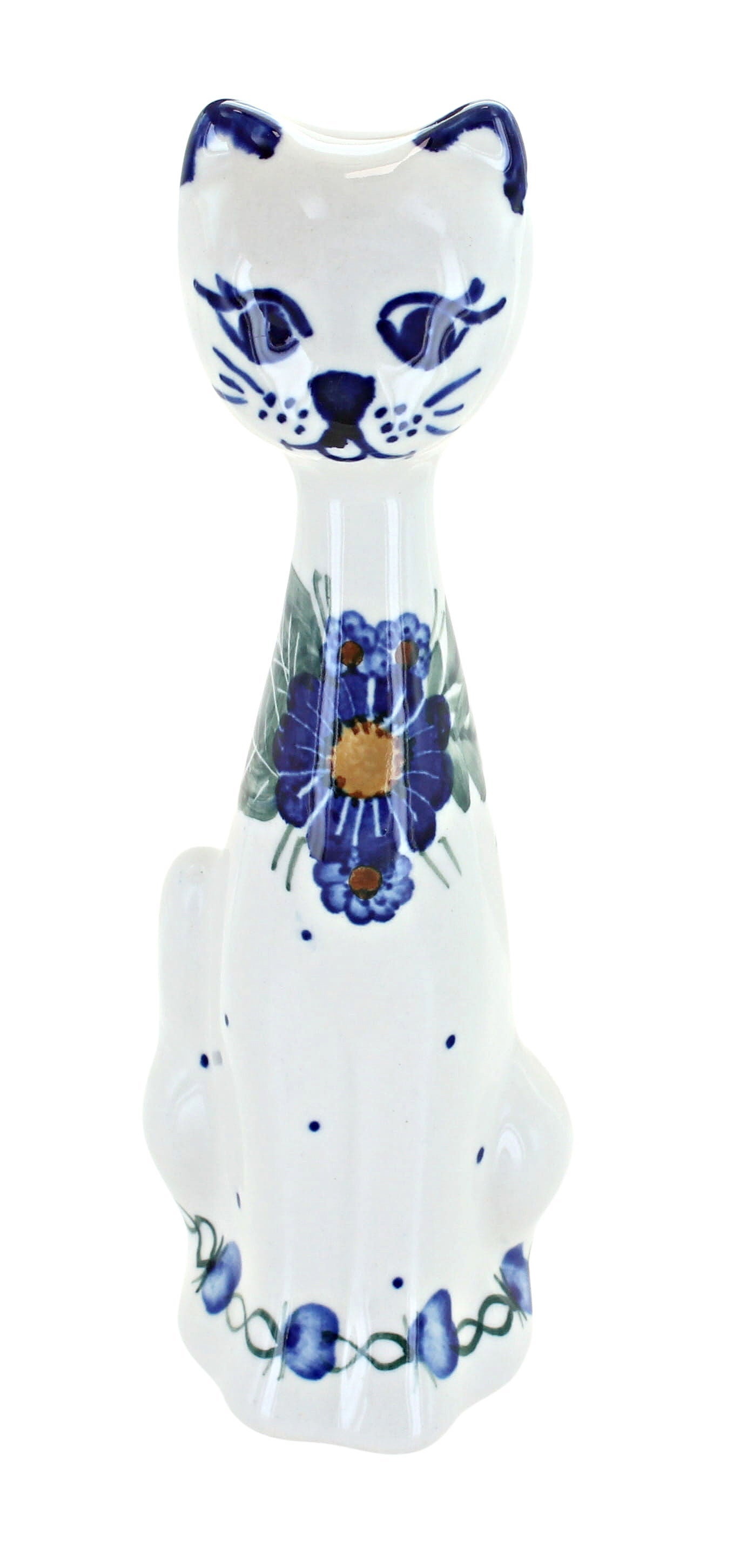 WR Unikat Forget Me Not Figurine — Polish Pottery