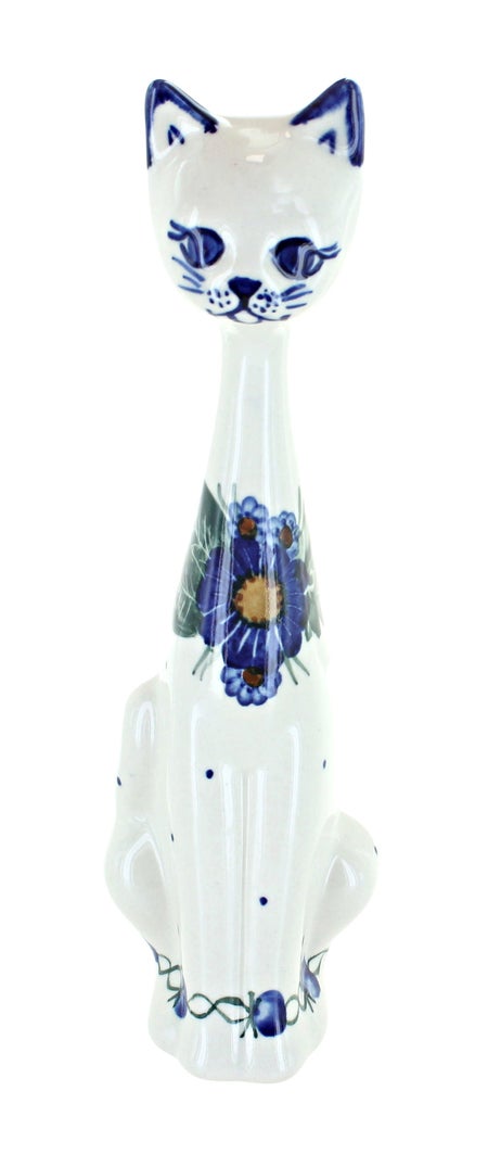 WR Unikat Forget Me Not Figurine — Polish Pottery