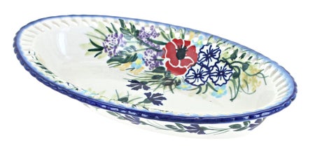 WR Unikat Summer Garden Small Serving Piece — Polish Pottery