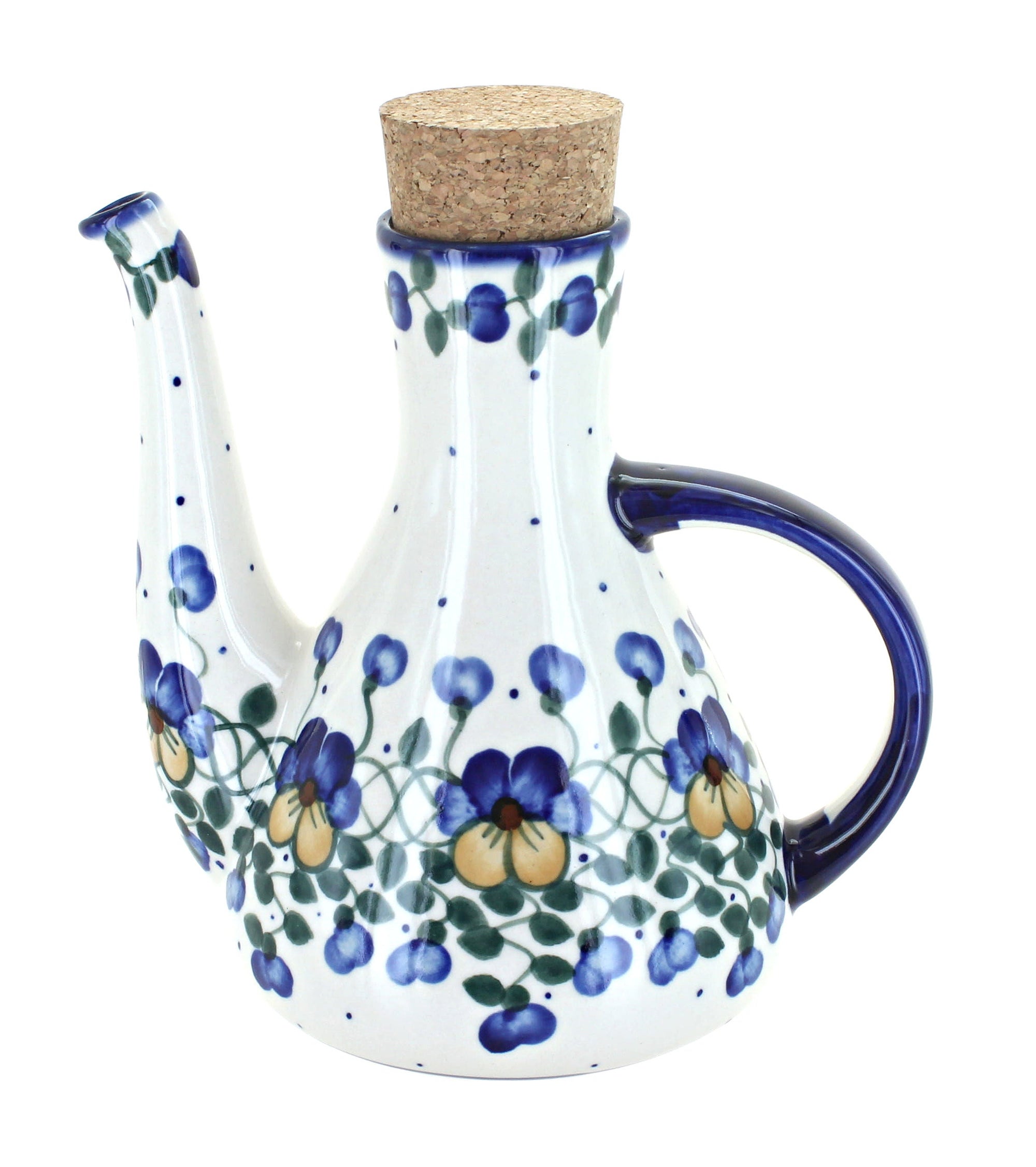 WR Unikat Pansies Dining Accessories — Polish Pottery