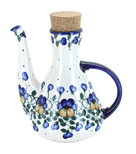 WR Unikat Pansies Dining Accessories — Polish Pottery