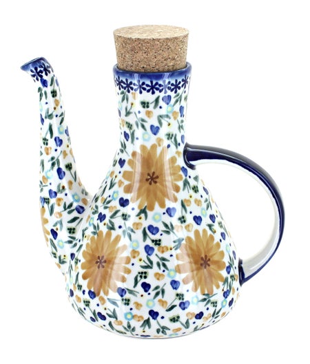 WR Unikat Yellow Daisy Dining Accessories — Polish Pottery