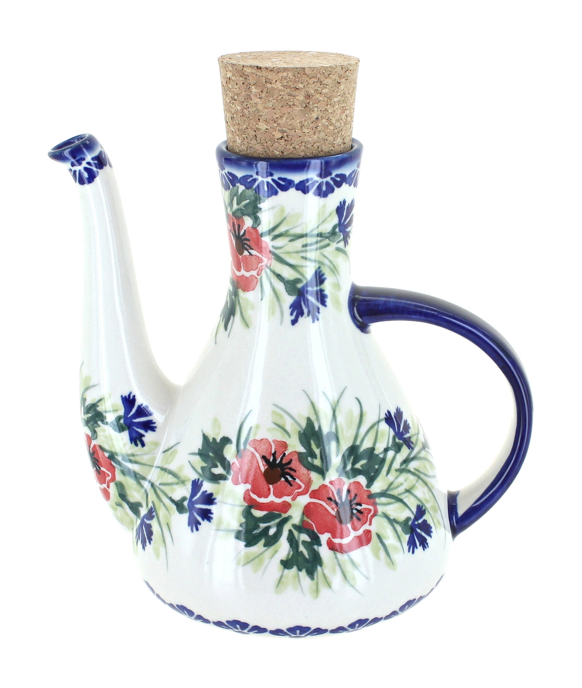WR Unikat Cherry Red Bouquet Dining Accessories — Polish Pottery