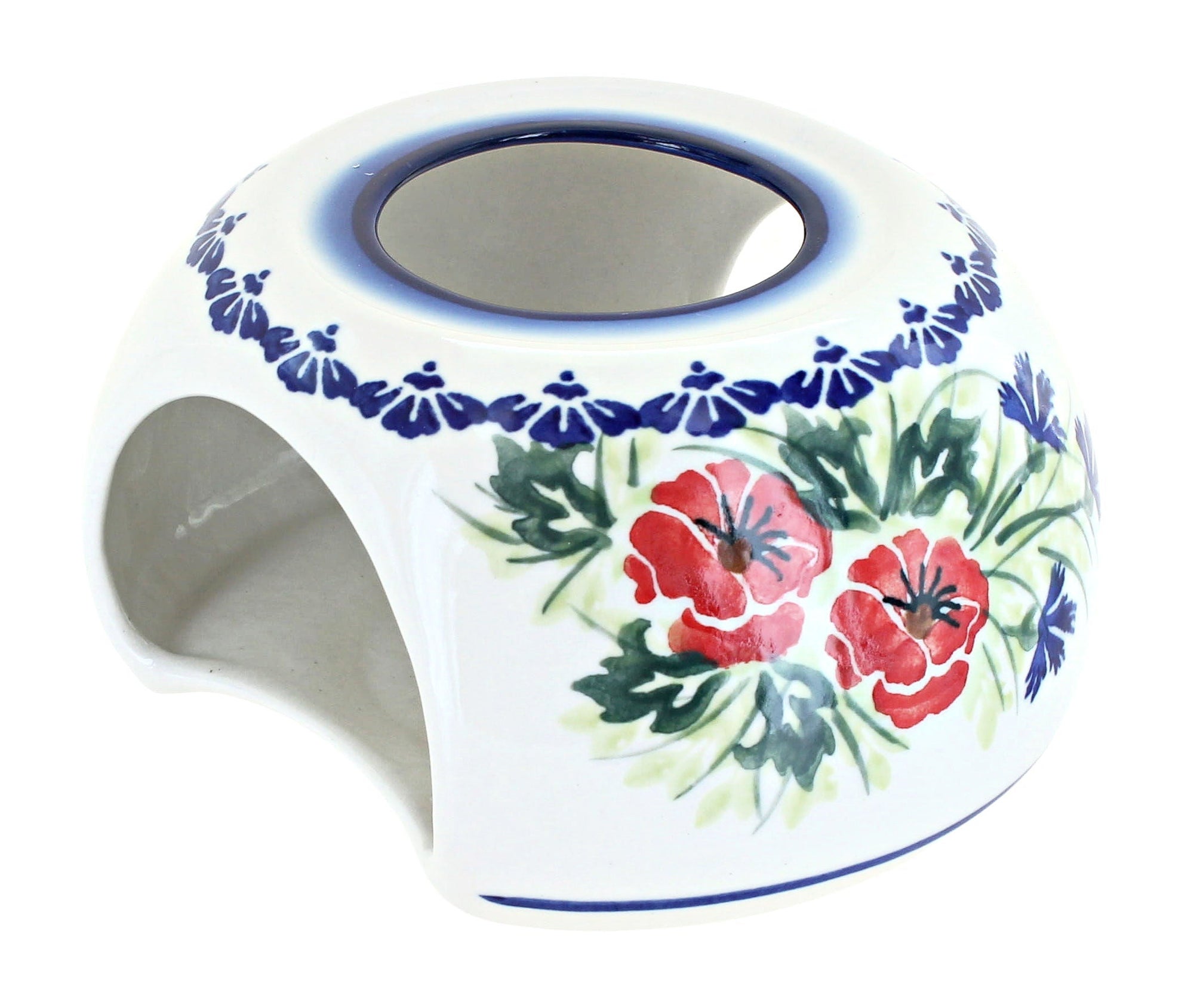 WR Unikat Cherry Red Bouquet Coffee & Tea Accessories — Polish Pottery