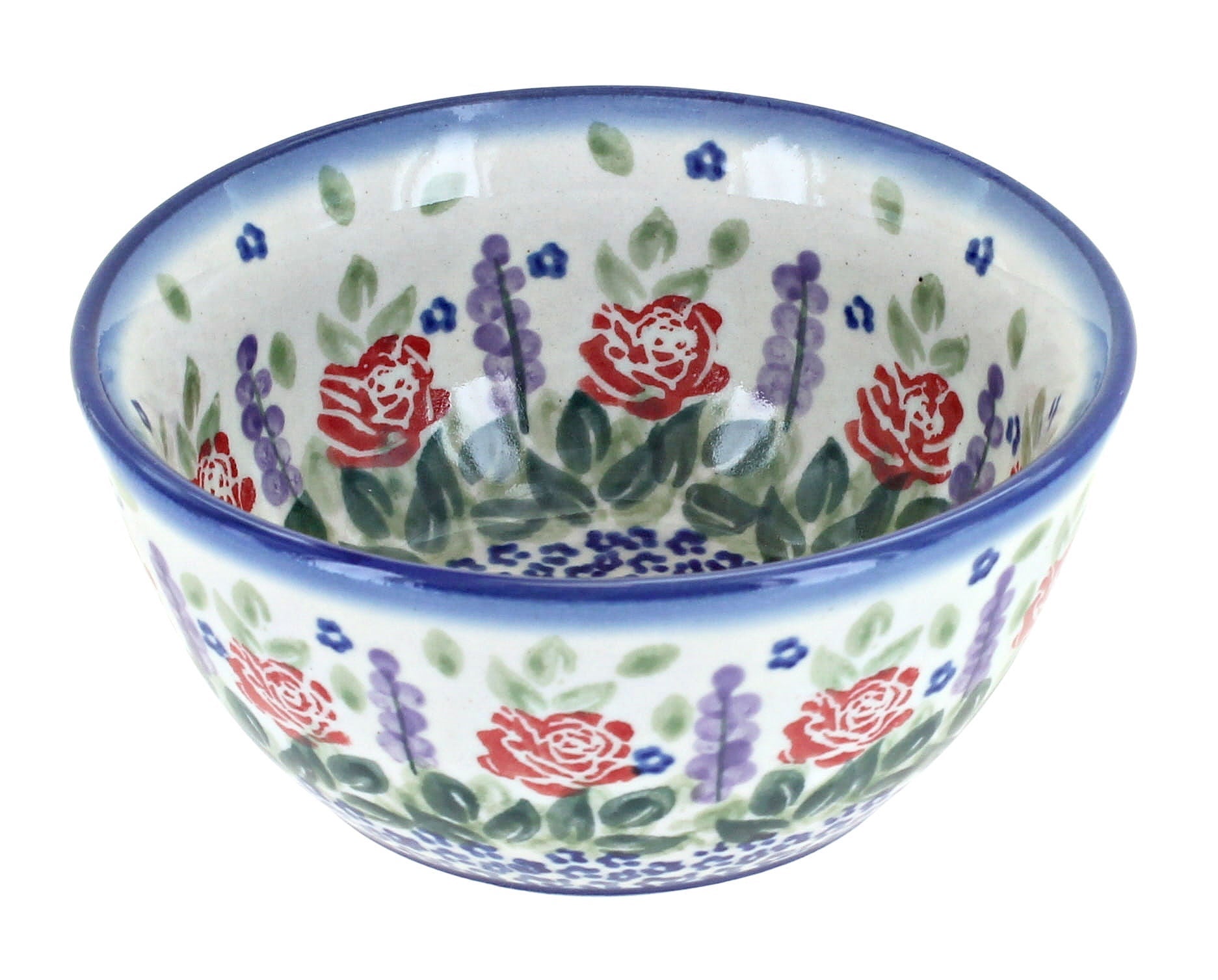 WR Unikat Roses Are Red Dining Plates & Bowls — Polish Pottery