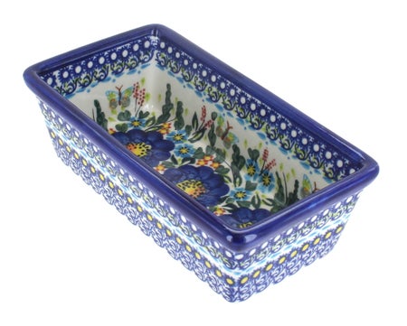 Vena Garden of Blue Loaf Baker — Polish Pottery
