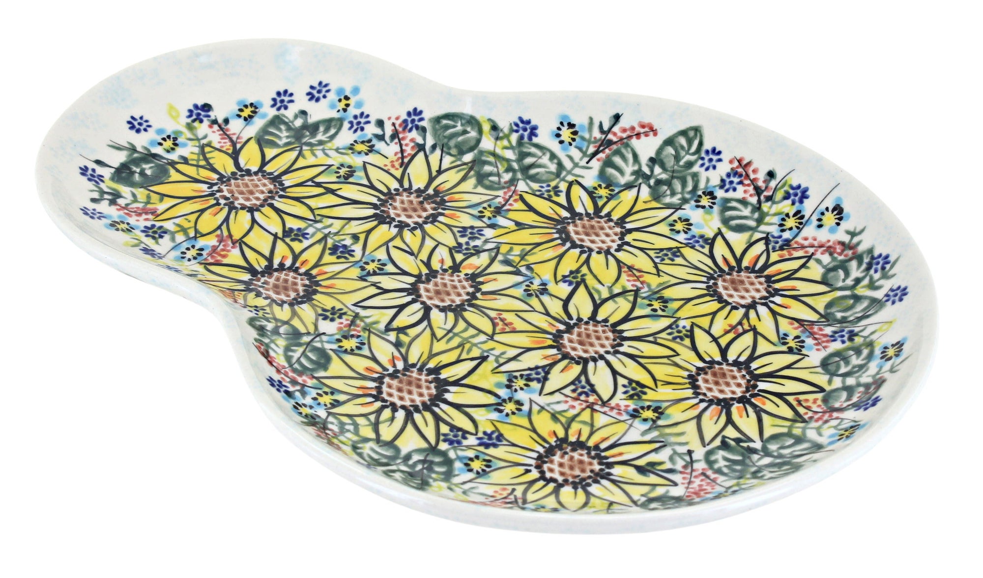 Vena Sunflower Maze Dining Plates & Bowls — Polish Pottery
