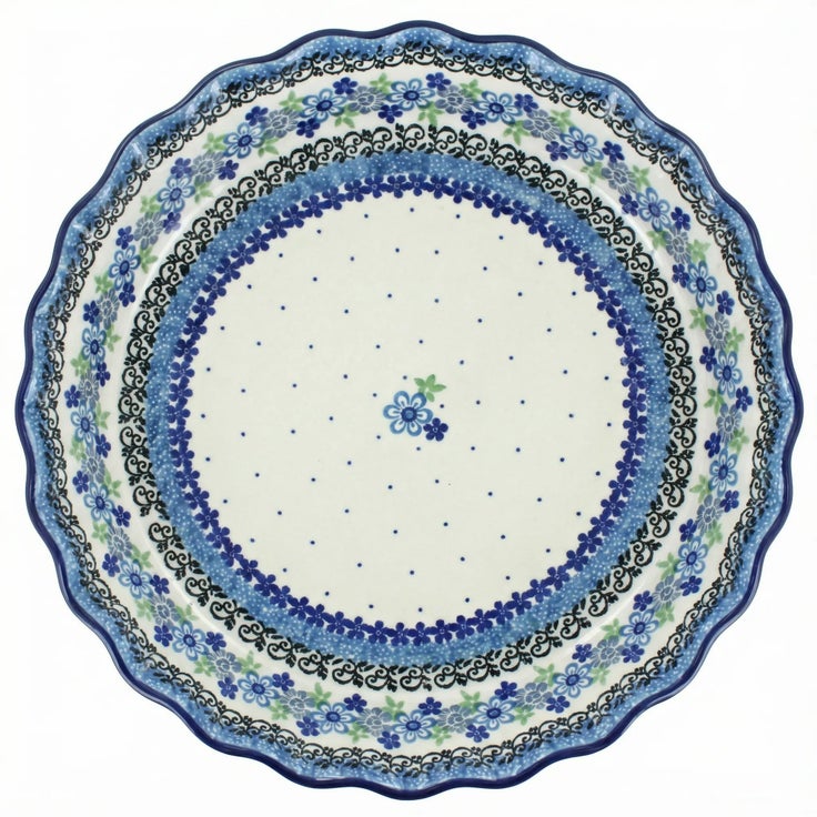 Detail image of Ceramika Artystyczna Eliza Pie Plate — Polish Pottery
