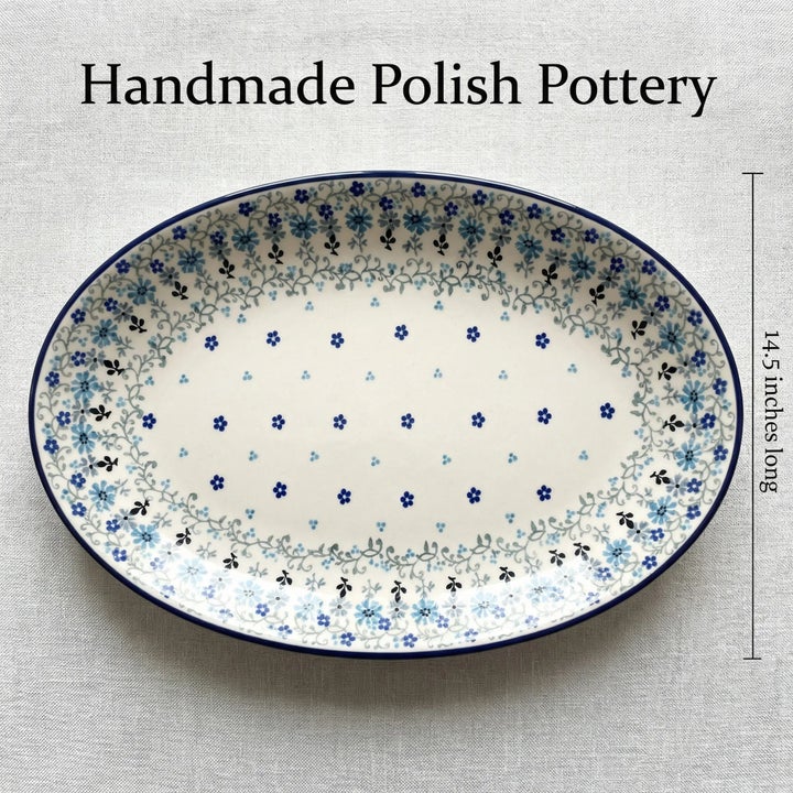 Ceramika Artystyczna Celeste Large Serving Piece — Polish Pottery