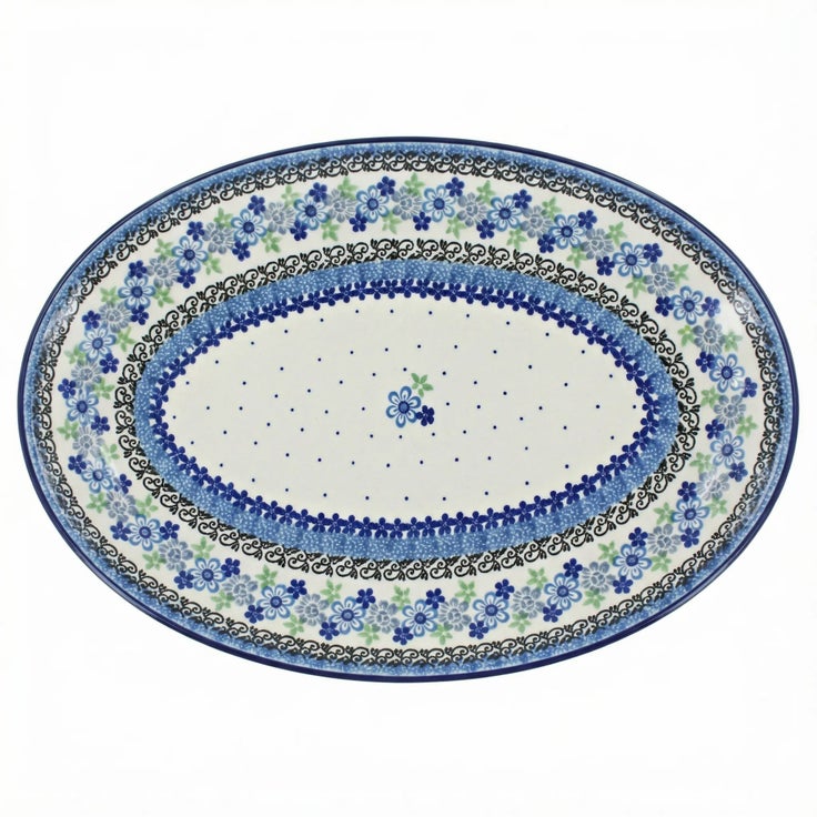 Detail image of Ceramika Artystyczna Eliza Large Serving Piece — Polish Pottery