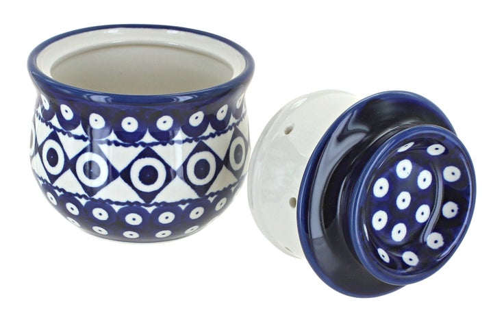 Detail image of Zaklady Xandra Butter Dish — Polish Pottery