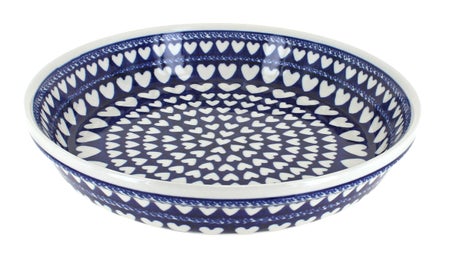 Zaklady Valentina Pie Plate — Polish Pottery