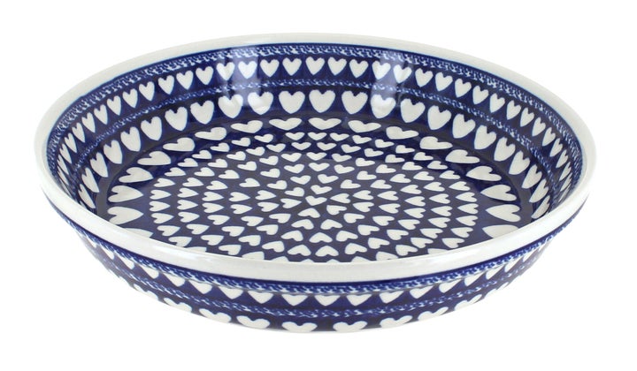 Zaklady Valentina Pie Plate — Polish Pottery