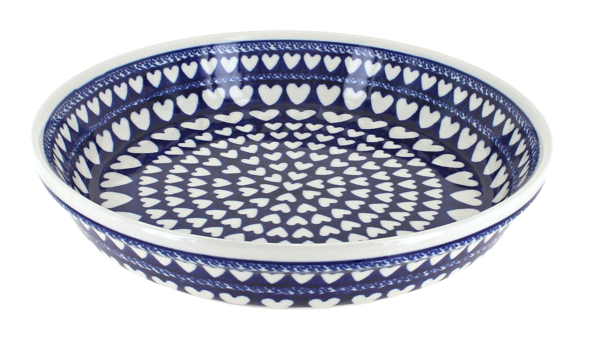 Zaklady Valentina Pie Plate — Polish Pottery
