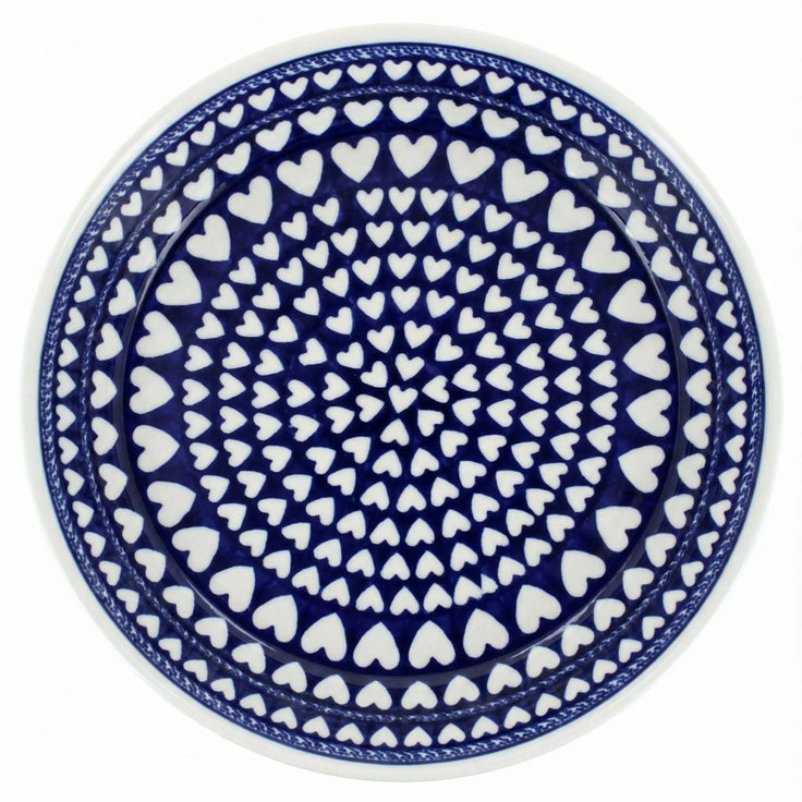 Detail image of Zaklady Valentina Pie Plate — Polish Pottery