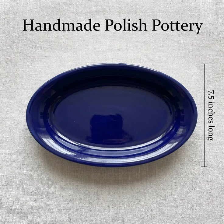 Detail image of Zaklady Cobalt Salt & Pepper Shaker — Polish Pottery