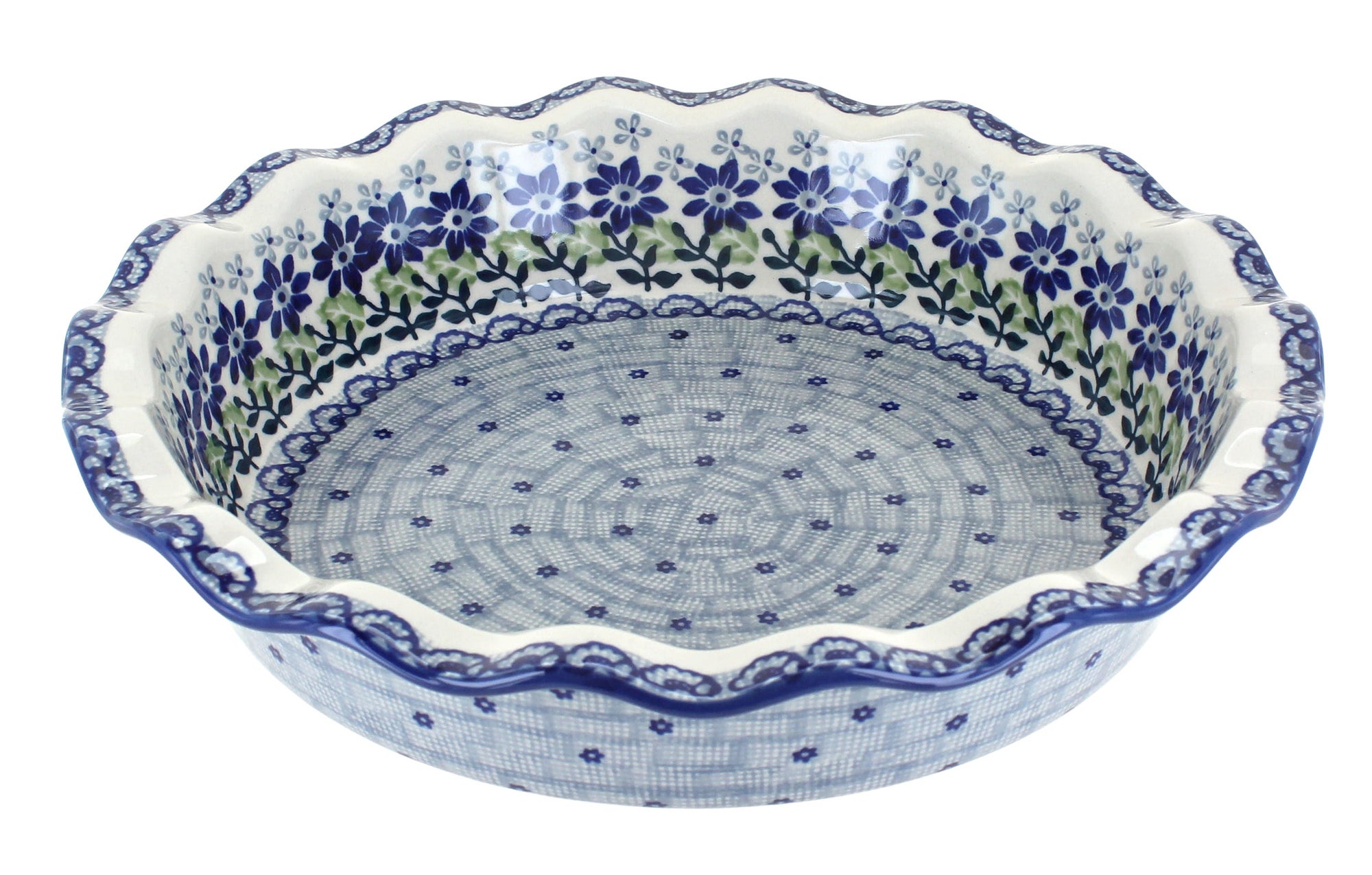 Manufaktura Hallsey Pie Plate — Polish Pottery