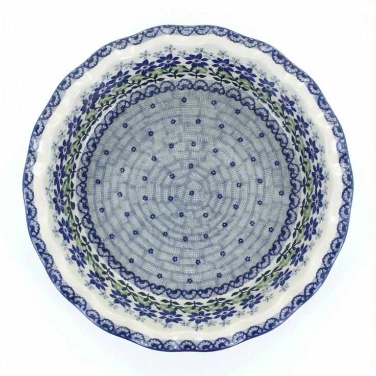 Detail image of Manufaktura Hallsey Pie Plate — Polish Pottery