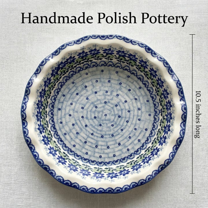 Manufaktura Hallsey Pie Plate — Polish Pottery