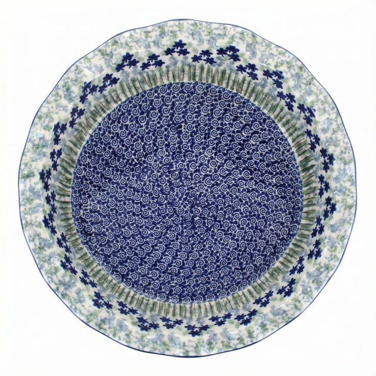 Detail image of Manufaktura Brienna Pie Plate — Polish Pottery