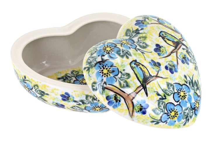 Detail image of Vena Bluebird Garden Décor — Polish Pottery