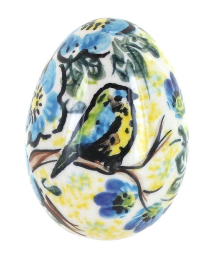 Vena Bluebird Garden Figurine — Polish Pottery