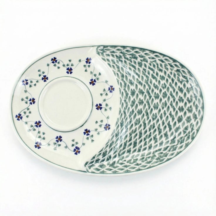 Detail image of Manufaktura Sage Floral Dining Plates & Bowls — Polish Pottery