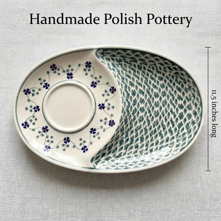 Manufaktura Sage Floral Dining Plates & Bowls — Polish Pottery