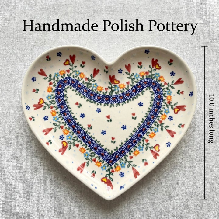 Vena Hearts & Flowers Décor — Polish Pottery