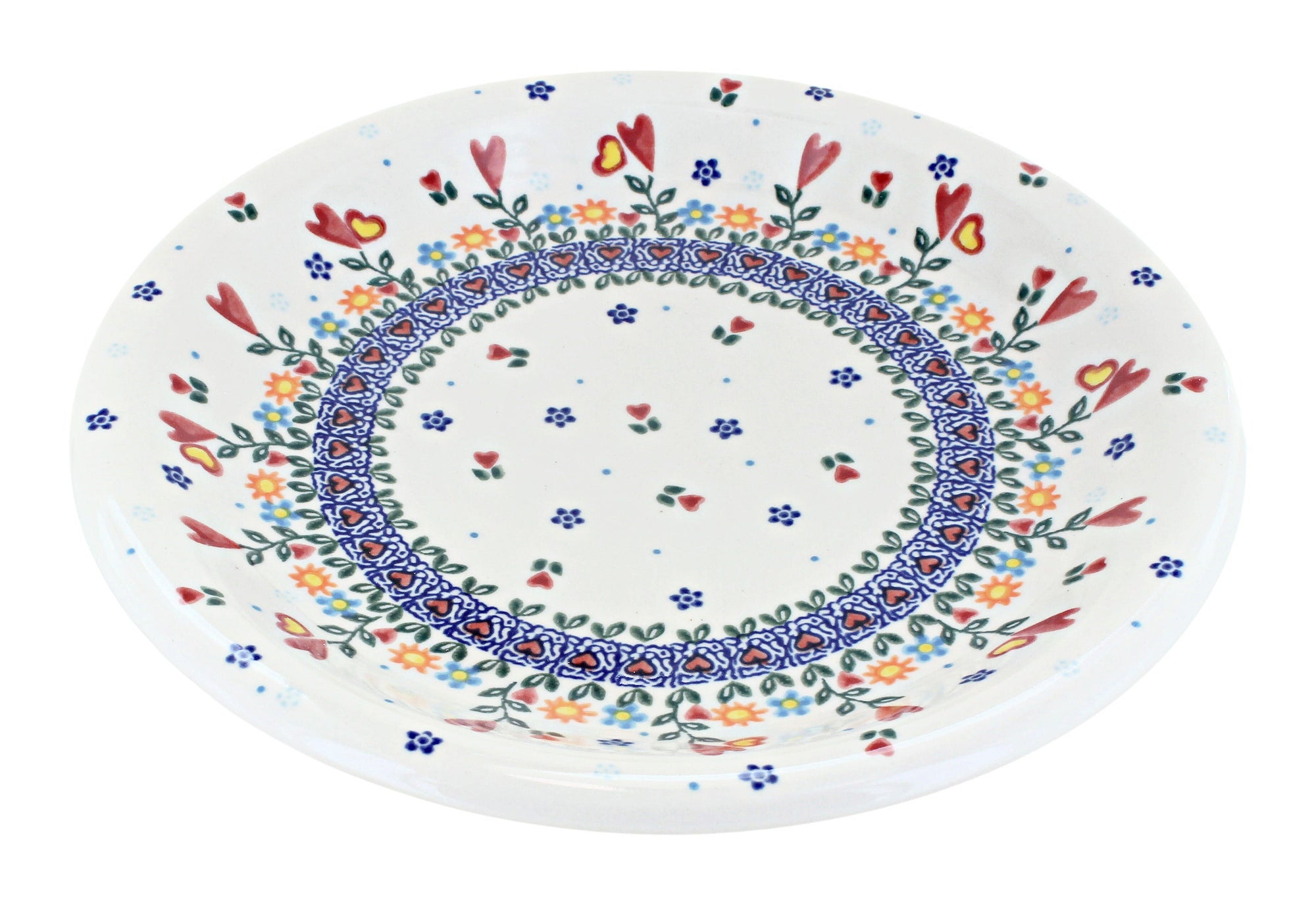 Vena Hearts & Flowers Dining Plates & Bowls — Polish Pottery
