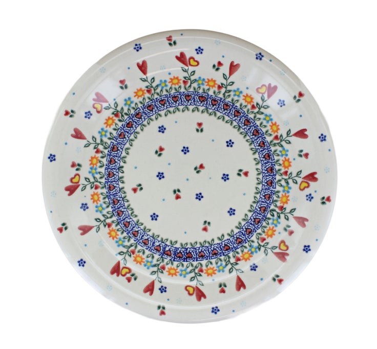 Detail image of Vena Hearts & Flowers Dining Plates & Bowls — Polish Pottery