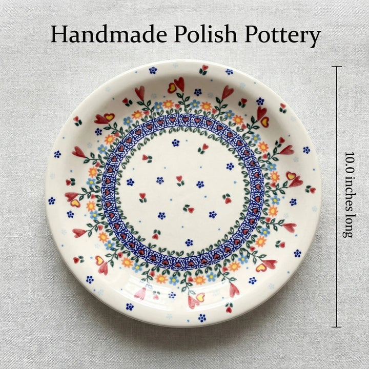 Vena Hearts & Flowers Dining Plates & Bowls — Polish Pottery