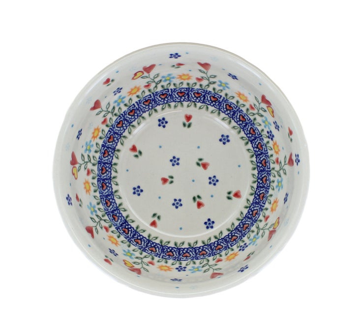 Detail image of Vena Hearts & Flowers Dining Plates & Bowls — Polish Pottery