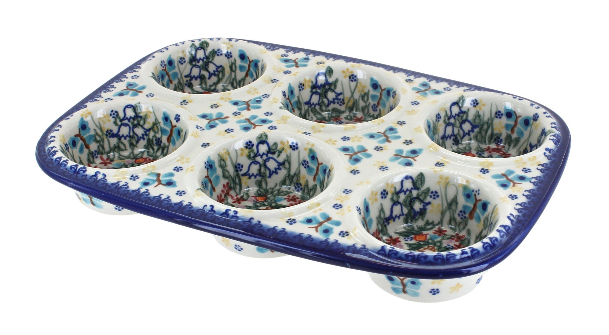 Vena Garden of Eden Muffin Pan — Polish Pottery