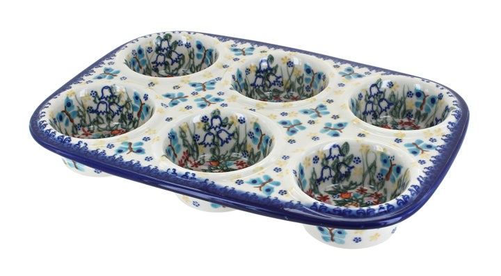 Vena Garden of Eden Muffin Pan — Polish Pottery