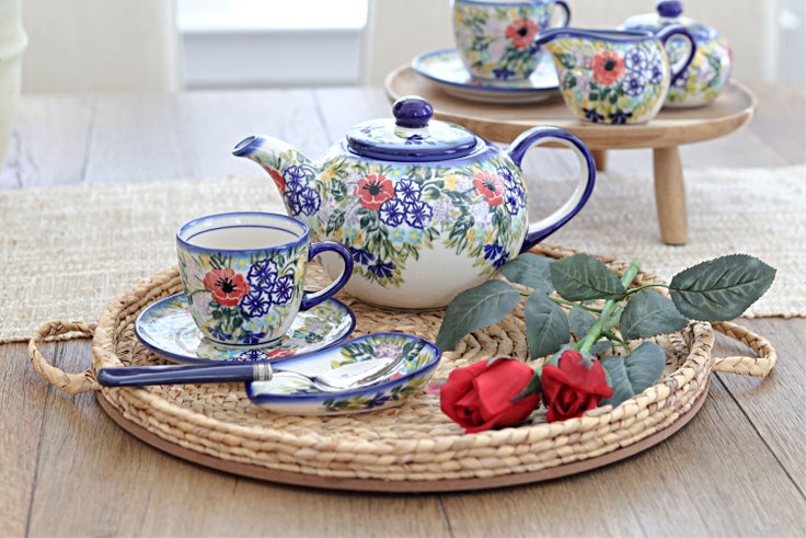 Detail image of WR Unikat Summer Garden Countertop Accessories — Polish Pottery