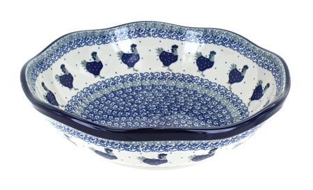 Ceramika Artystyczna Barnyard Rooster Large Serving Piece — Polish Pottery